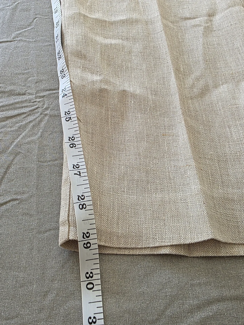 MANGO Suit Linen Trousers Straight Pants Beige High Rise NWOT US 8 EUR 40